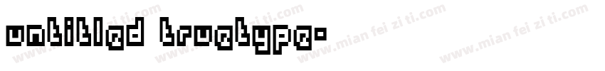 untitled truetype字体转换